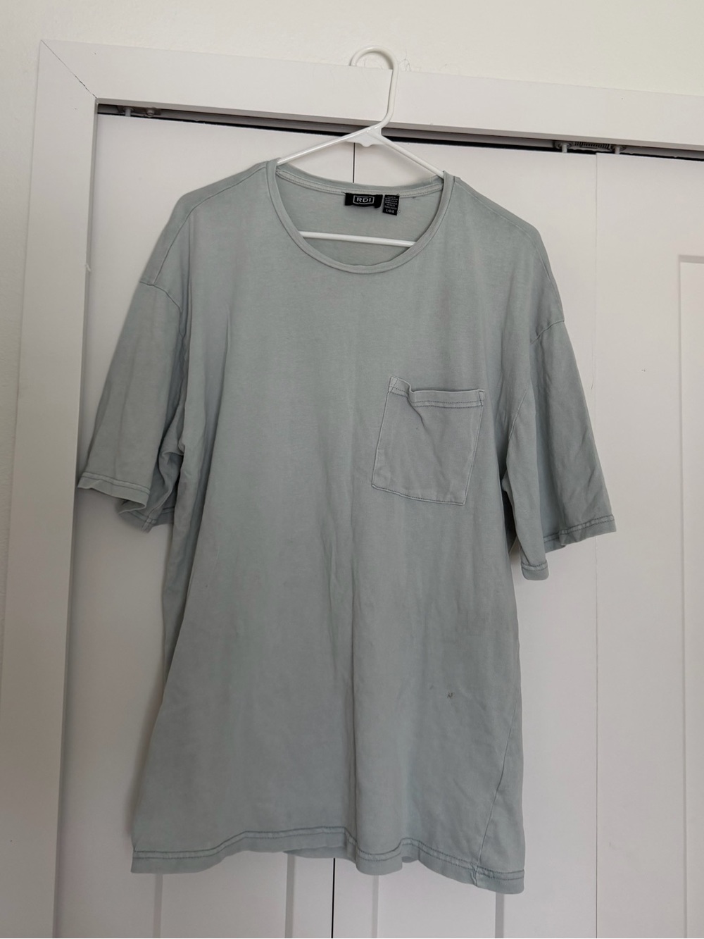 RDI Light Sage Pocket Crewneck Tee
